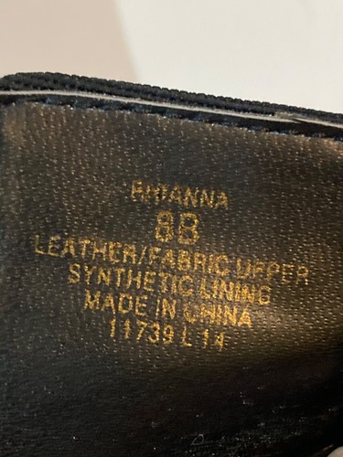 EUC Ralph Lauren Womens Rihanna Wedge Slide Sandal Black Size 8 B - Picture 7 of 8