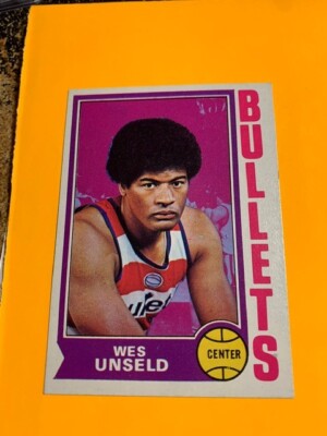 1974-75 TOPPS WES UNSELD BULLETS CHECK PIC ~ #121
