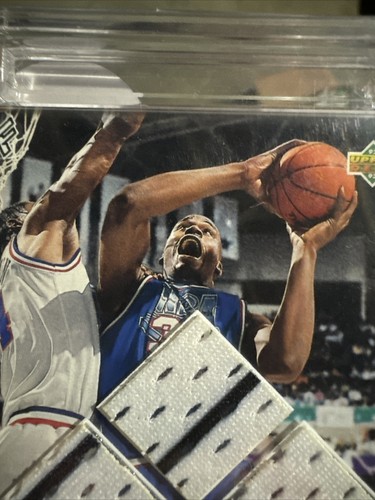 shaquille o'neal game used ROOKIE YEAR Quadruple patch Card 22/50 - Picture 4 of 8