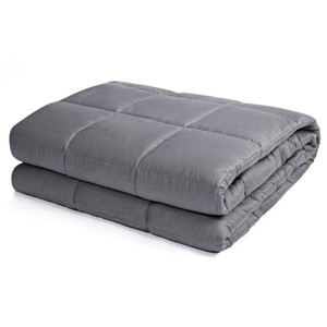 10lbs-41-034-x-60-034-Weight-Blankets-for-Sleeping-Twin-Size-Cotton-Glass-Beads-Gray