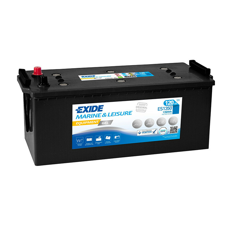 Batterie décharge lente Exide Gel ES1350 12V 120Ah pour camping-car