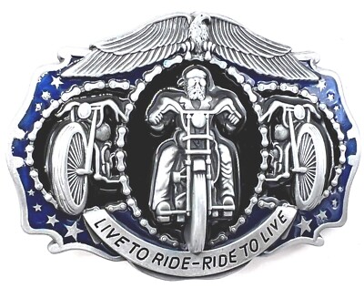 Live to Ride Ride to Live Biker Motorcycle Chopper Belt Buckle | eBay