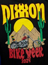 NWOT 2024 Dixxon Flannel Arizona Motorcycle Bike Week Choppers Black T Shirt XL