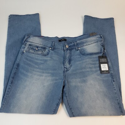 True Religion Ricky SN Flap 108365 Men 36x33 Blue Denim Relaxed
