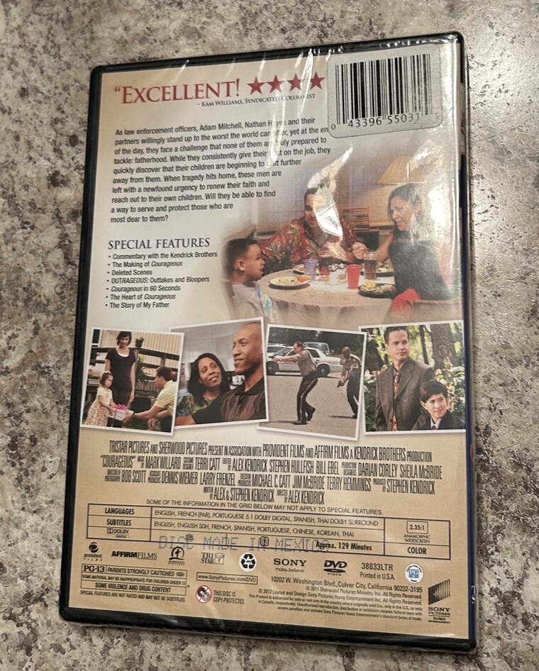 Courageous (DVD, 2011) Brand New Sealed | eBay