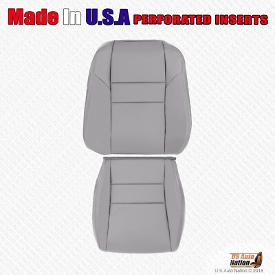 2004-2008 For Acura TSX Leather Perf. Driver Side Replacement Seat Covers Gray