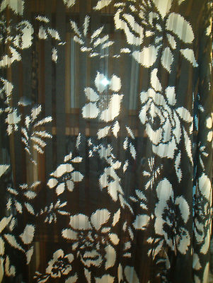 Coupon De Tissu Mousseline Polyester - Motif Taupe à Pois Blancs - 7 Pièces 50x140 Cm