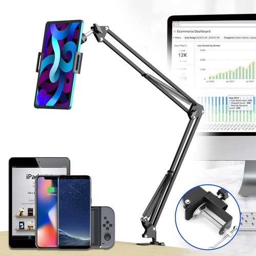Support Réglable Support Téléphone Portable Table Lit Support pour iPad/Tablette Samsung - - Photo 3/12