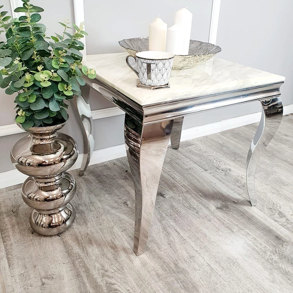 White marble lamp table deals