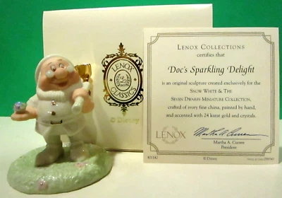 LENOX Disney DOC'S SPARKLING DELIGHT Mini Collection Snow White - NEW in BOX COA - Image 1 of 4