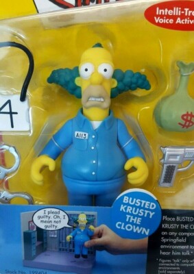 レア Krusty the Clown トーキングフィギュア88→84 Jakks The