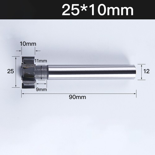Carbide Tipped T-Slot End Mill Woodruff Keyseat Cutter16-32mm Metal Cutting Tool - Picture 41 of 61