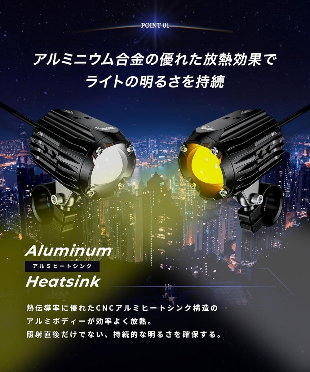 バイク 未使用品 kaedear cover LEDプロジェクター KDR-K10