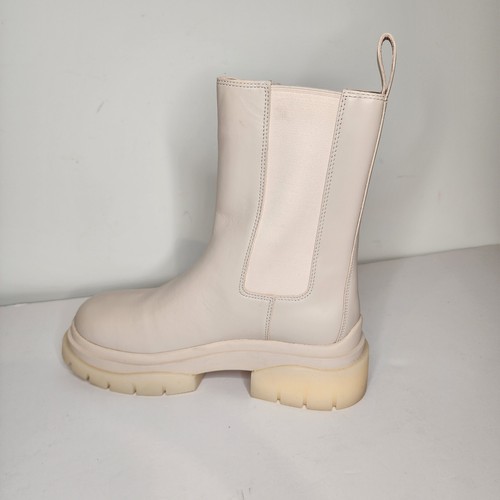 Ash Storm Whisper Womens Combat Boot In Cream Size 40 - Picture 3 of 7