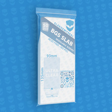 50 bustine trasparenti richiudibili resealable sleeves BGS Grading Pokemon Magic