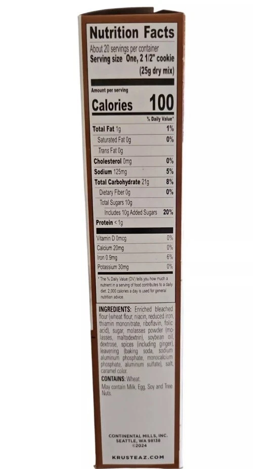 Lote de 2 - Mezcla de galletas/pasteles de pan de jengibre Krusteaz 17,5 oz - BB 01/26 Foto 3 de 3