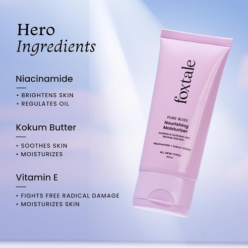 Foxtale Nourishing Face Moisturizer with Niacinamide for 24 Hr Hydration - Imagen 3 de 5