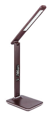 Globo Tanna LED Tischleuchte 7W CCT Dunkelbraun, Kunststoff 59cm 58378B