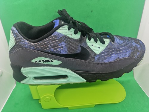 Nike Air Max 90 Premium 700157_403Running Shoe Men Sz 13 Hyper Cobalt/Green Glow - Picture 13 of 21