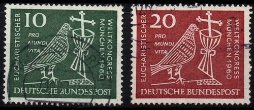 WEST GERMANY 1960 - Complete Used Series 37th Eucharistic Congress Munich #DR4
