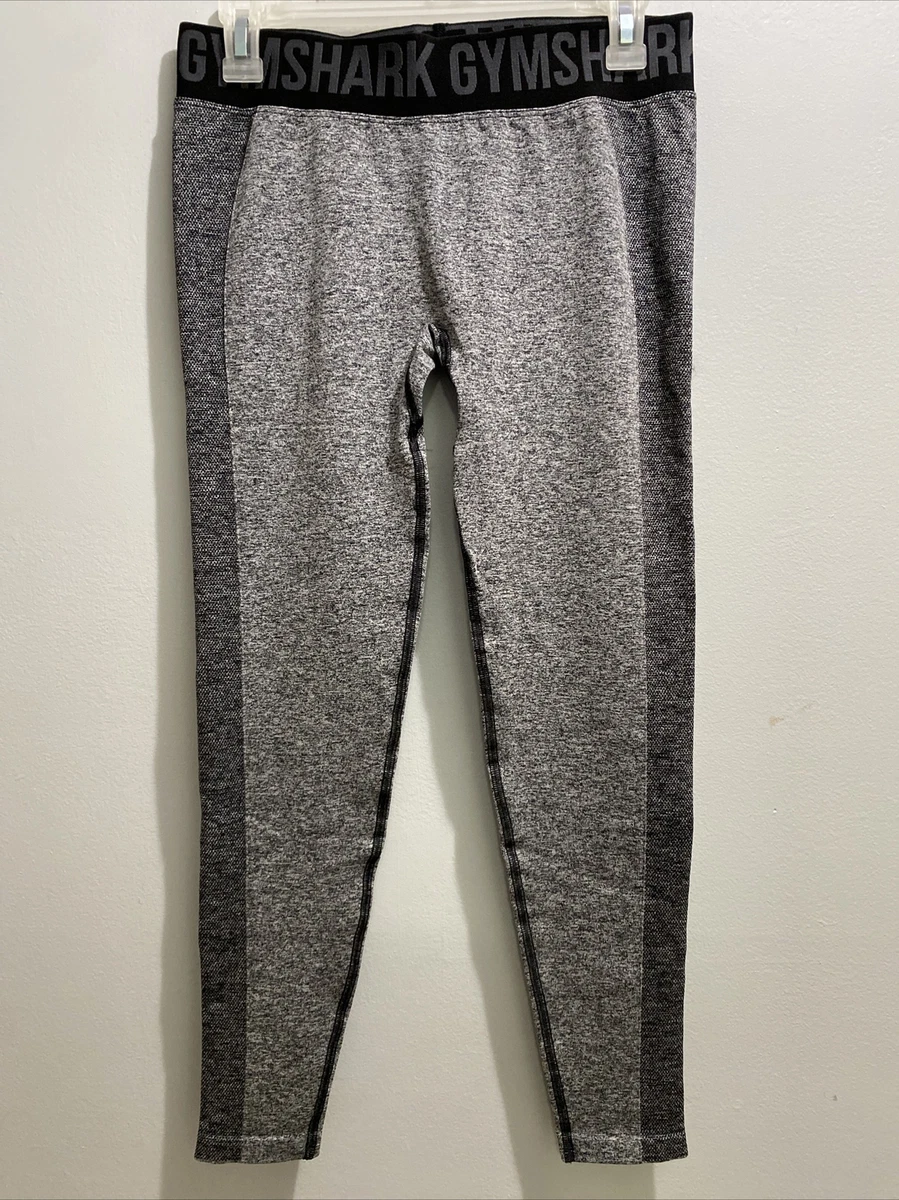 Gymshark Flex Low Rise Leggings - Black Marl/Charcoal