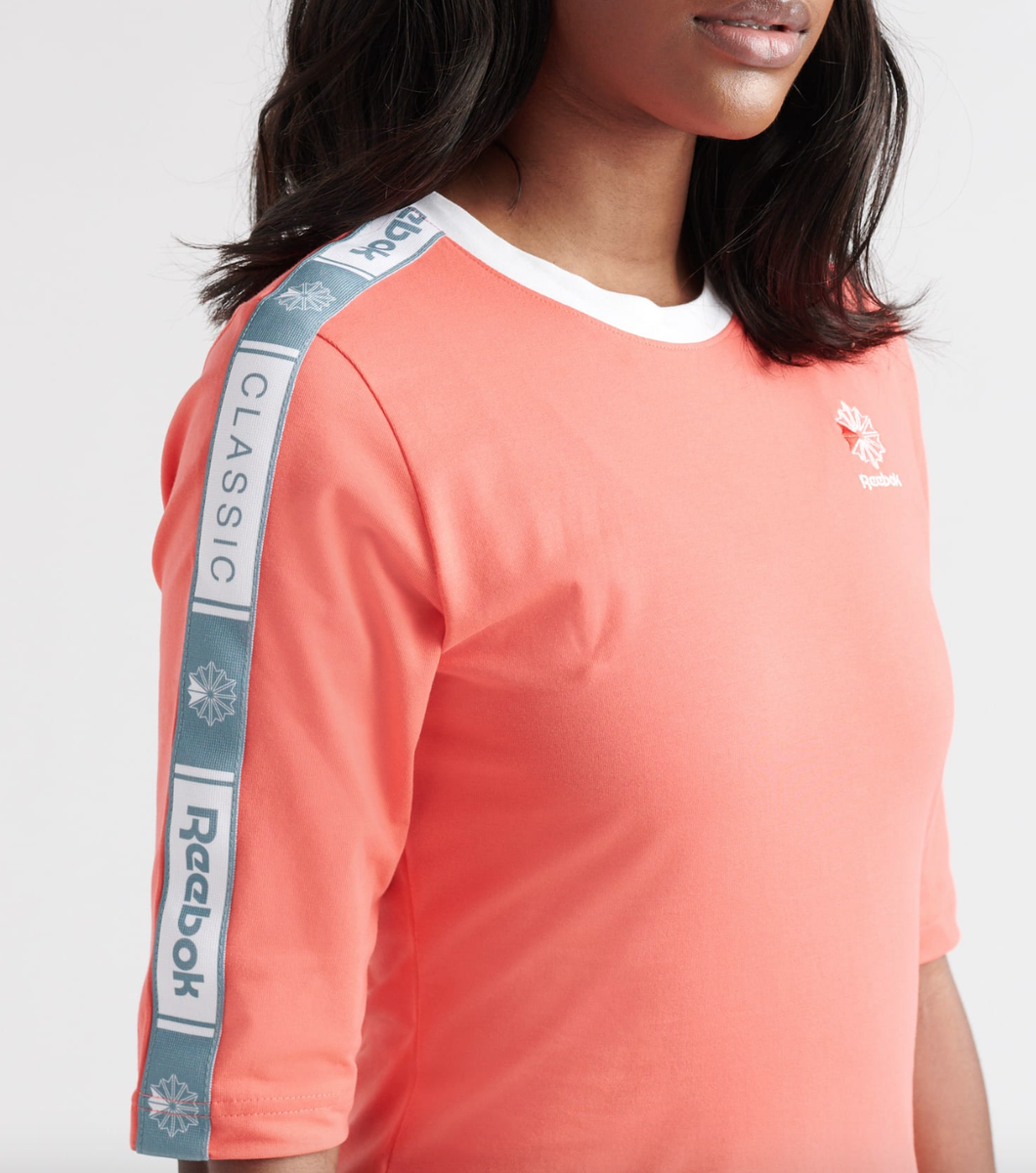 Reebok Womens Classics Cotton Dress DT7251 Bright Rose 100% Cotton
