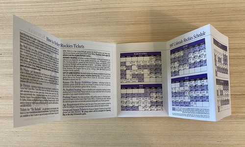 1997 Colorado Rockies Pocket Schedule Ellis Burks - Picture 4 of 4