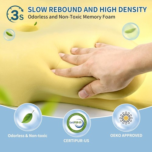 Hals-Nackenkissen - Memory Foam Kissen zur Linderung von Nackenschmerzen, ergonomisch. - Bild 5 von 7