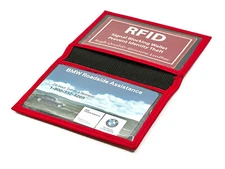 Genuine Leather Leather 3 ID Card Bifold Mini Wallet Driver's License