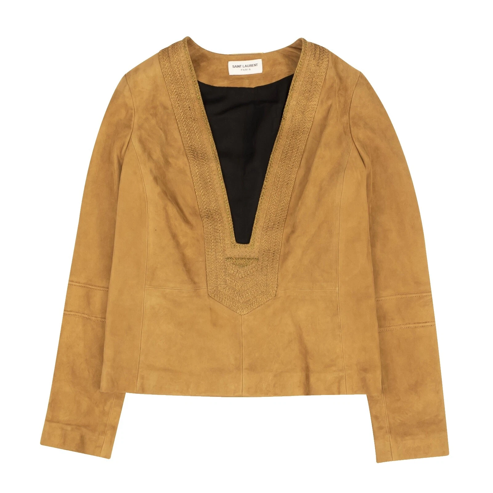 Patrón sólido de gamuza Tops para mujer