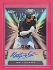 2019 Leaf Metal Draft Matt Gorski 14/15 Black Authentic Autograph #BAMG1