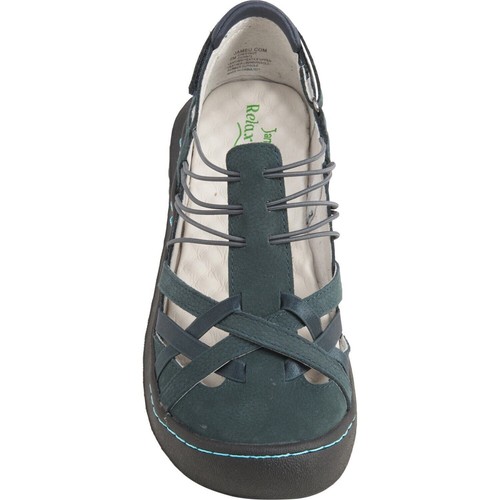 JBU by Jambu Damenschuhe kastaniefarbene geschlossene Zehe Leder-Sandalen marineblau 9M NEU - Bild 2 von 11