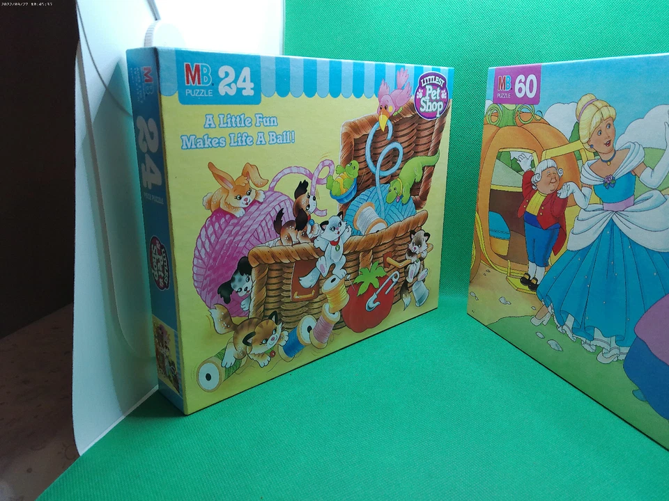Littlest Pet Shop Cinderella lot 2 NOS 1993 Kenner toys puzzle still sealed MB - Image 2 of 3