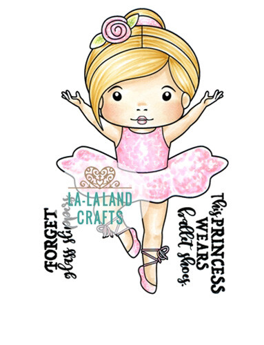 New La La Land Crafts MARCI BALLERINA Cling Rubber Stamp Girl Ballet Dance Tutu - Picture 1 of 1