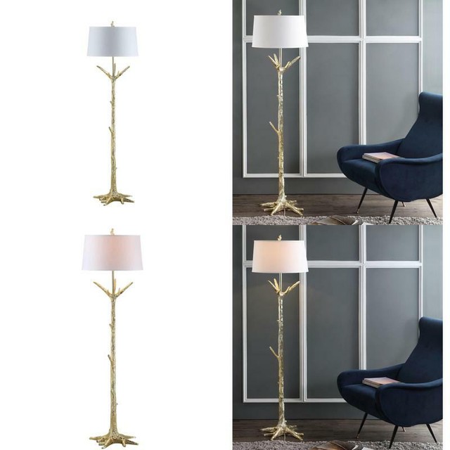 Safavieh Fll4019a Lighting Collection Thornton Gold Floor Lamp For Collection Thornton Gold Floor Lamp, Safavieh Gold Floor Lamp