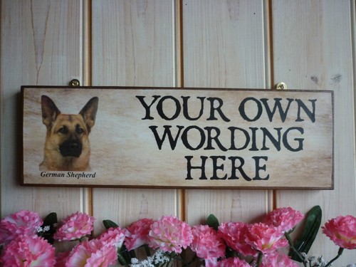 HUNDE WARNSCHILD AUFPASSEN VOR DEM HUND DEUTSCHER SCHÜFER EIGENER NAMENSCHILD EIGENER FORMULIERHUND - Bild 2 von 20