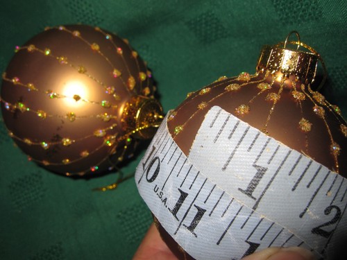 2 Lg. VINTAGE GLASS XMAS ORNAMENTS RAIN DROP DIAMOND MICA GLITTER ROSE GOLD 4" - Picture 11 of 16