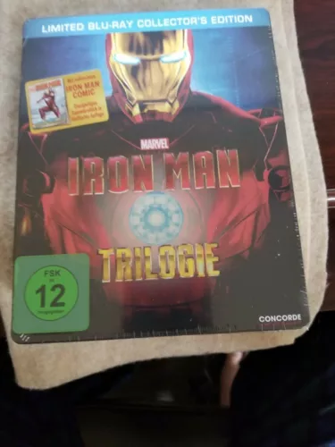 IRON MAN TRILOGY STEELBOOK [RARE/OOP/Blu-ray] Collector's Edition/Germany Import