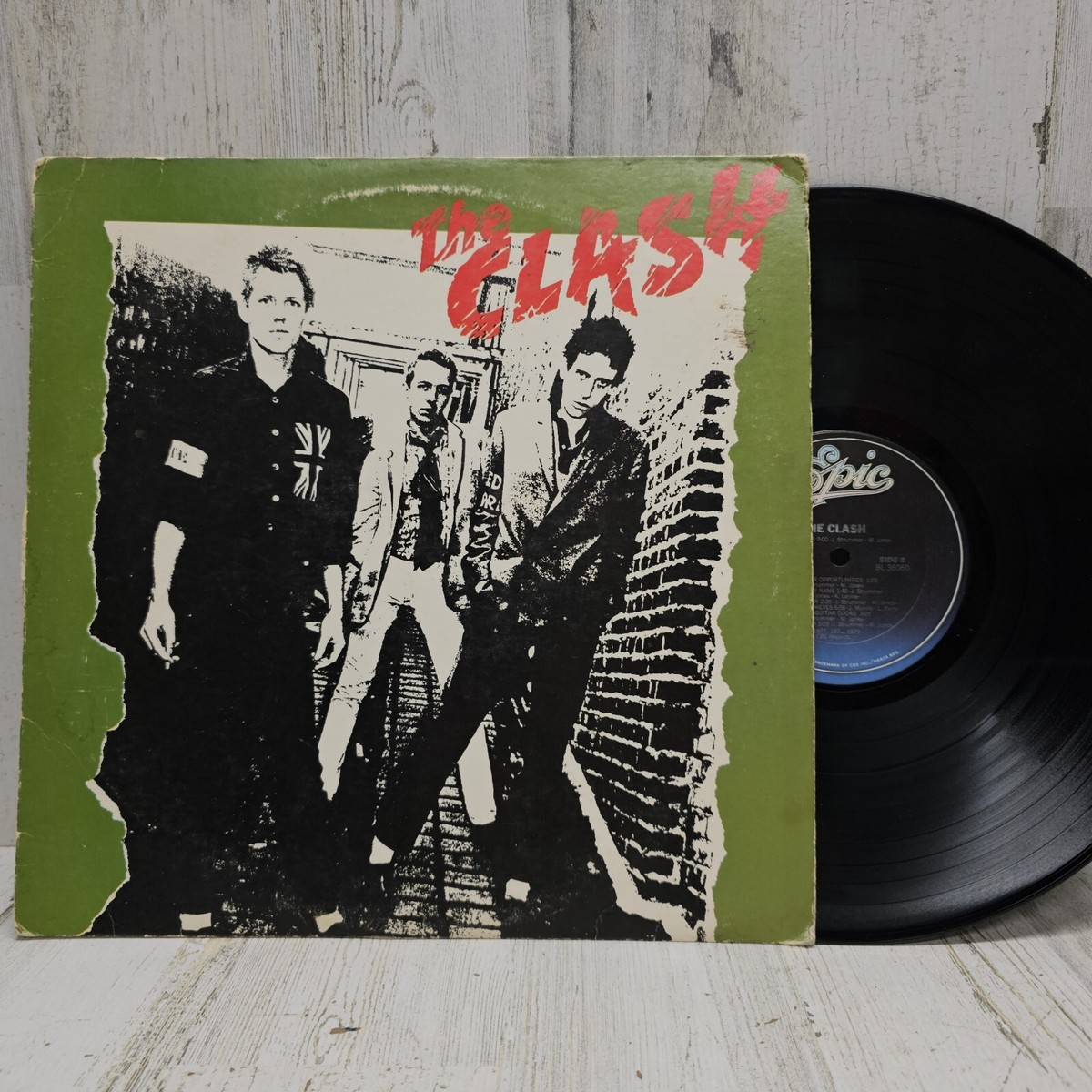 The Clash: Self-Titled Vinyl Record Album LP 1979 (JE-36060) | eBay