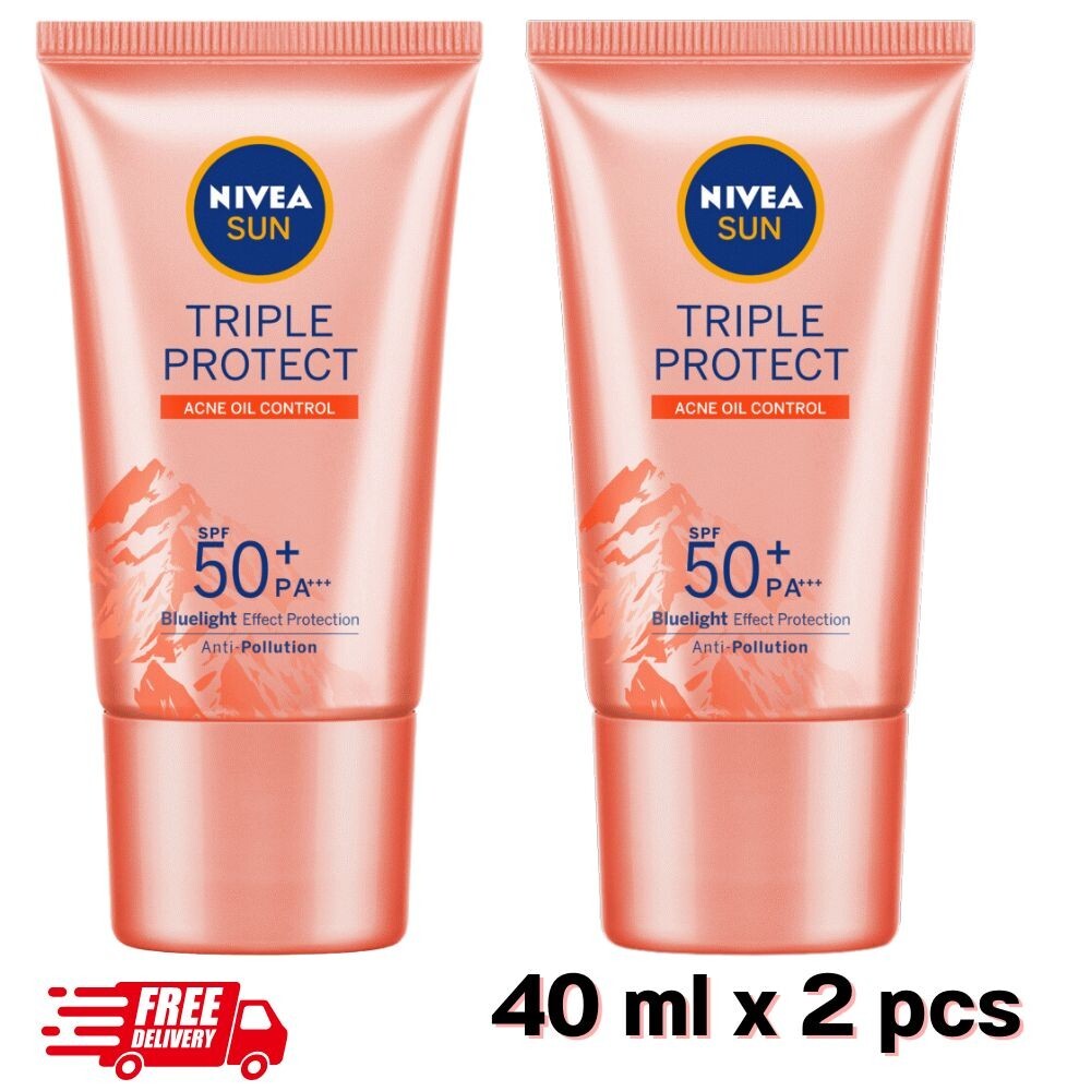 Nivea Triple Protect Acne Oil Control SPF50+ Sunscreen Serum 40ml-image