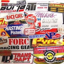 Large Lot 25 Racing Window Decals Stickers Nhra Nascar Street Outlaws Grab Bag