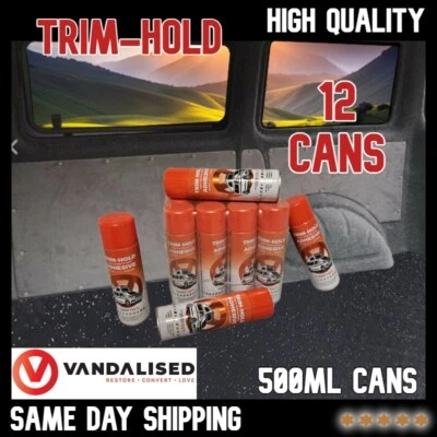 TRIMFIX TRIM HOLD fix Van Carpet High Temperature Adhesive Spray Heat Resistant Glue