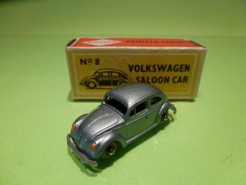 MODERN MADE IN ENGLAND 8 VW VOLKSWAGEN KAFER BEETLE SALOON- 1:65? - BLUE - 512 - Imagen 2 de 10