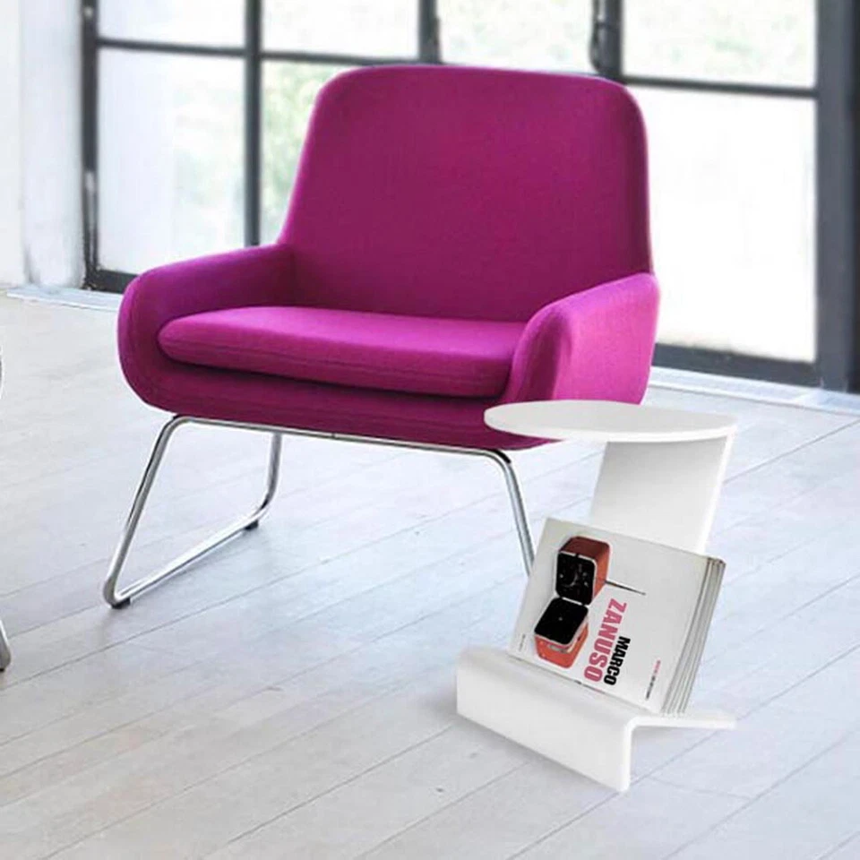 COBRA tavolino portariviste da salotto in plexiglass design moderno - Immagine 3 di 4