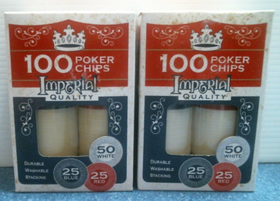 Imperial 100 Poker Chips   LOT OF 2   (01456)  FS