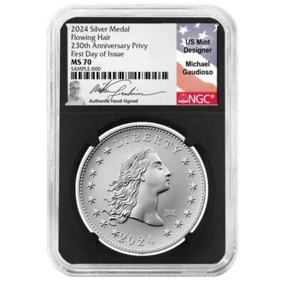 2024 230th Anniversary Flowing Hair Silver Medal 230 Privy NGC