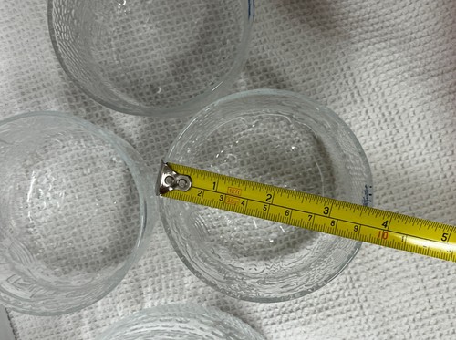 VTG Nuutajarva Oiva Toikka Fauna Clear Glass Footed Serving Bowl 4 Set Finland - Picture 8 of 8