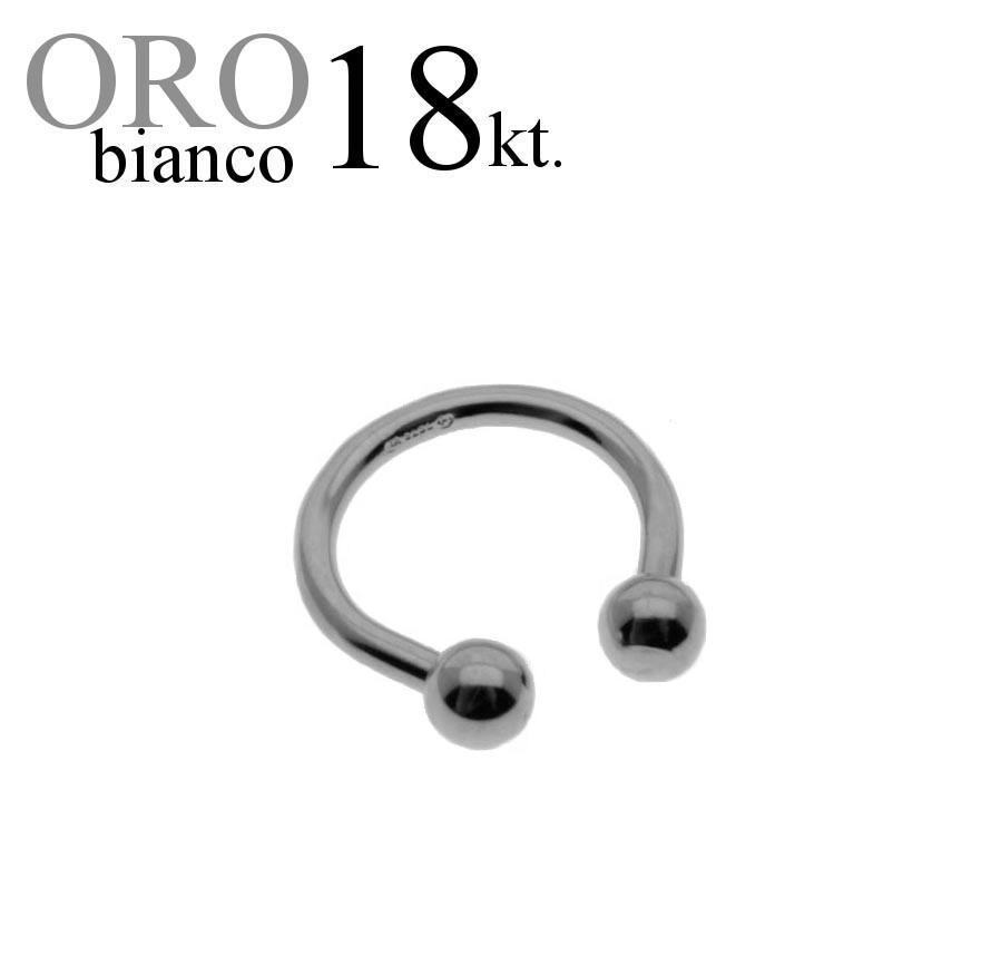 Piercing body VALENTINO SEPTUM TRAGO orecchio capezzolo ORO 18kt.yellow GOLD 18k - Foto 12 di 16
