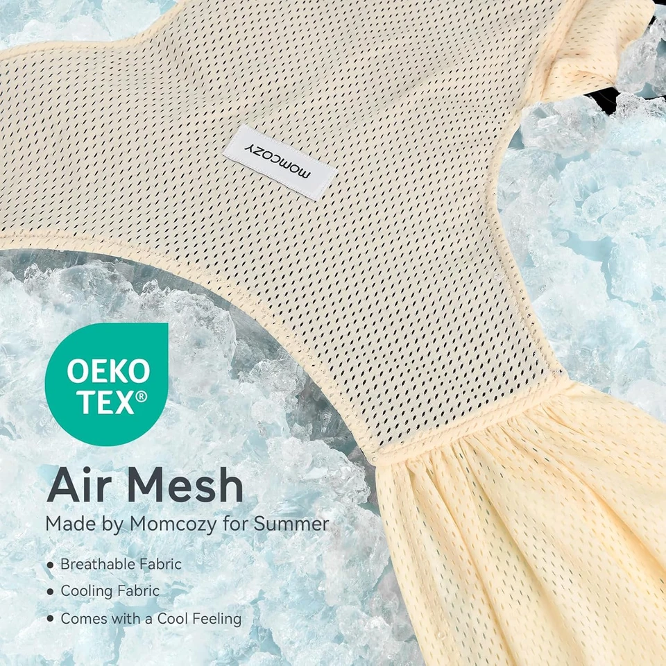 Portabebés Airmesh - el cabestrillo de verano perfecto para recién nacidos y niños pequeños 8-35 libras Foto 2 de 4