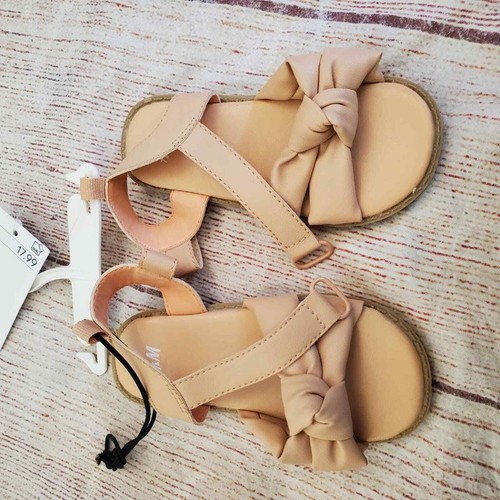 H&M peach sandals sz 22 (US 6), NWT - Picture 3 of 4